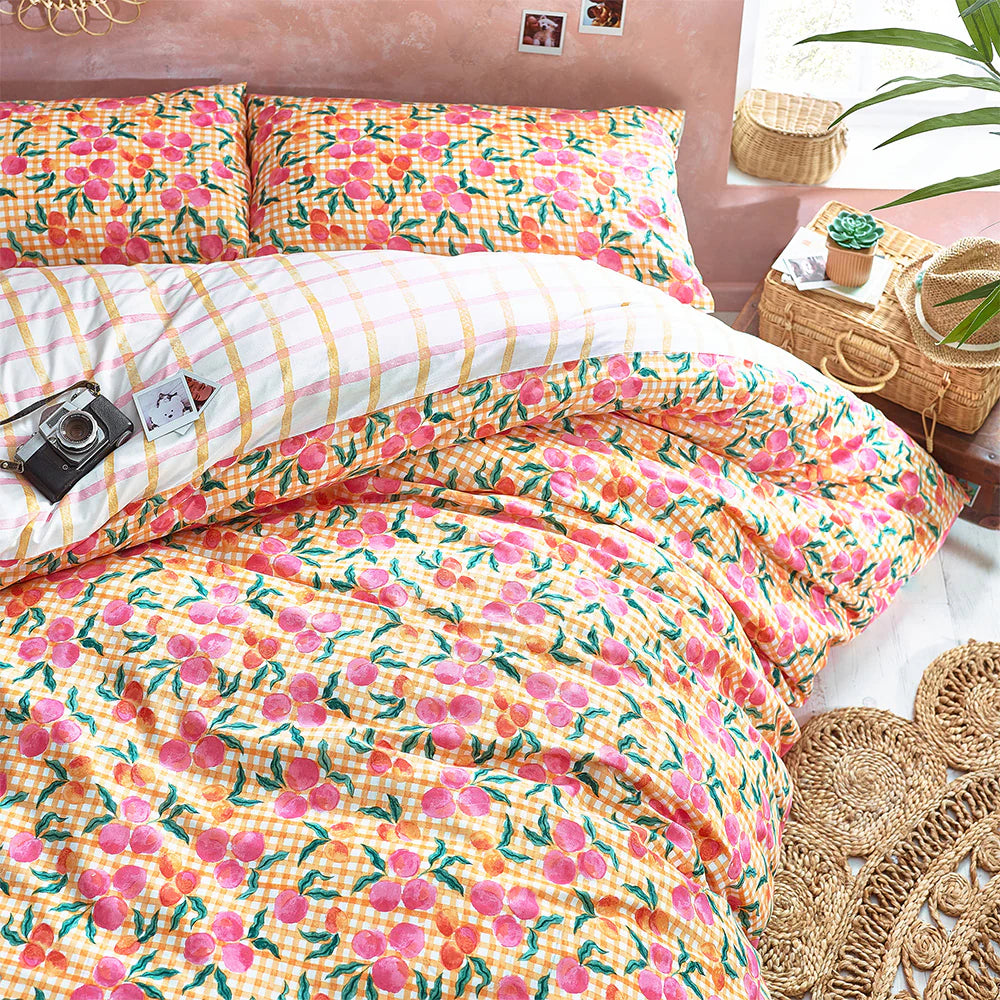 Style Lab Juicy Checked Duvet Cover Set Multi
