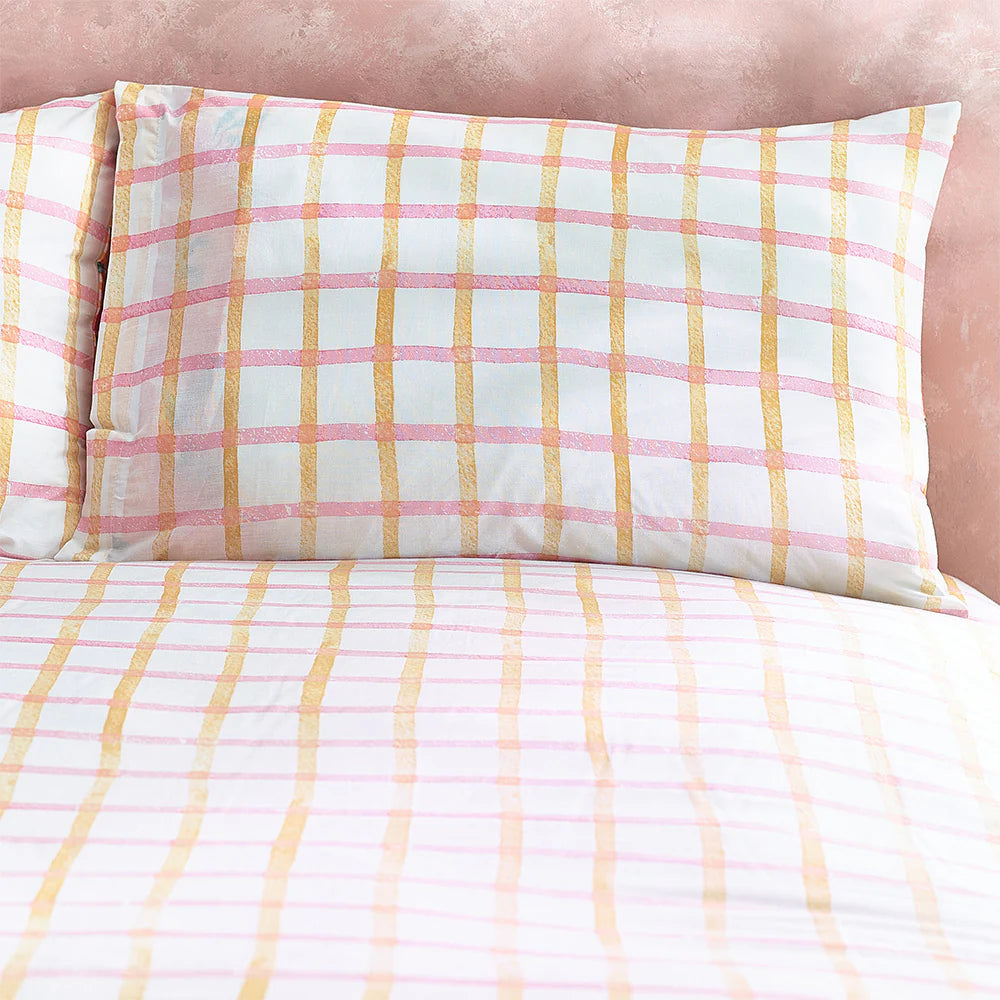 Style Lab Juicy Checked Duvet Cover Set Multi