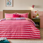 Furn Ana Stripe Reversible Duvet Cover Set Multicolour