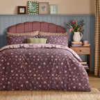 Furn Belle Stripe Reversible Duvet Cover Set Rosewood