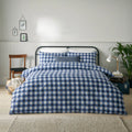 Furn Hartsford Gingham Check Duvet Cover Set Navy