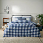 Furn Hartsford Gingham Check Duvet Cover Set Navy