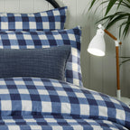 Furn Hartsford Gingham Check Duvet Cover Set Navy