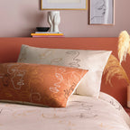 Furn Kindred Abstract Faces Duvet Cover Set Apricot Bedding Set