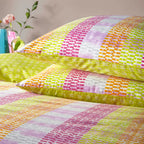 Furn Neola Abstract Neon Striped Duvet Cover Set Multicolour