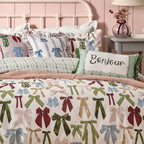 Furn Noortje Bows Printed Reversible Duvet Cover Set