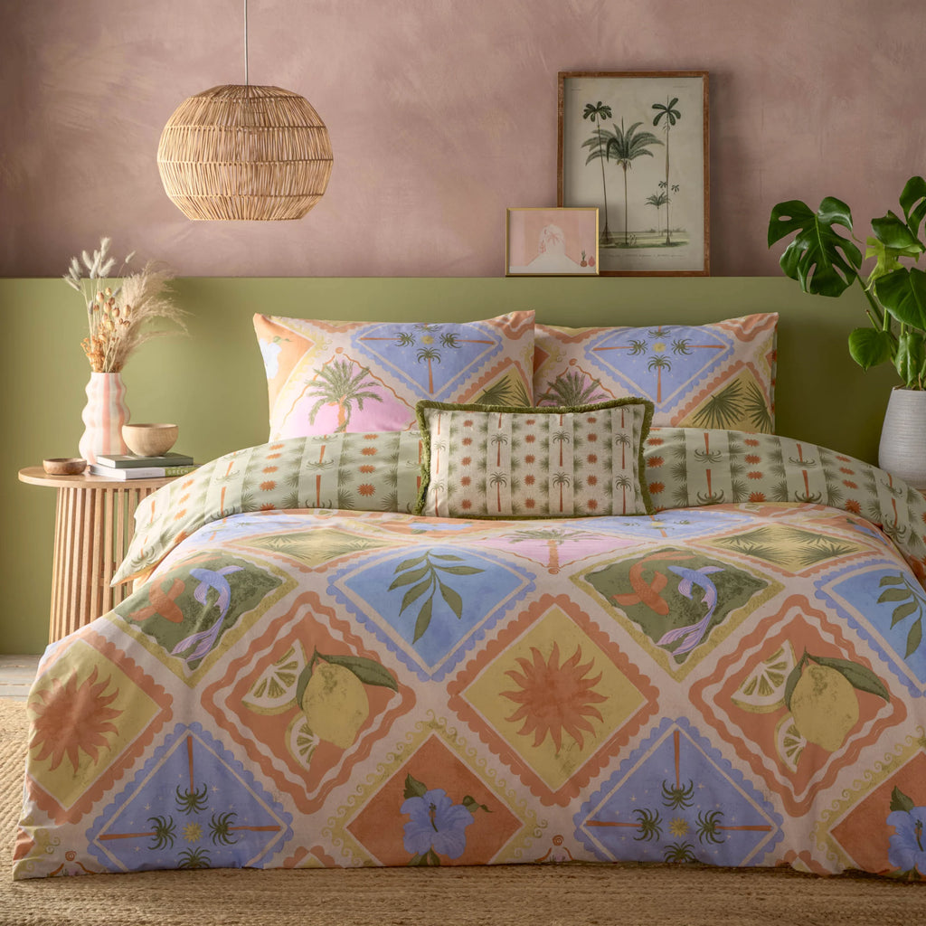Furn Tropicala Printed Duvet Cover Set Multi Coloured