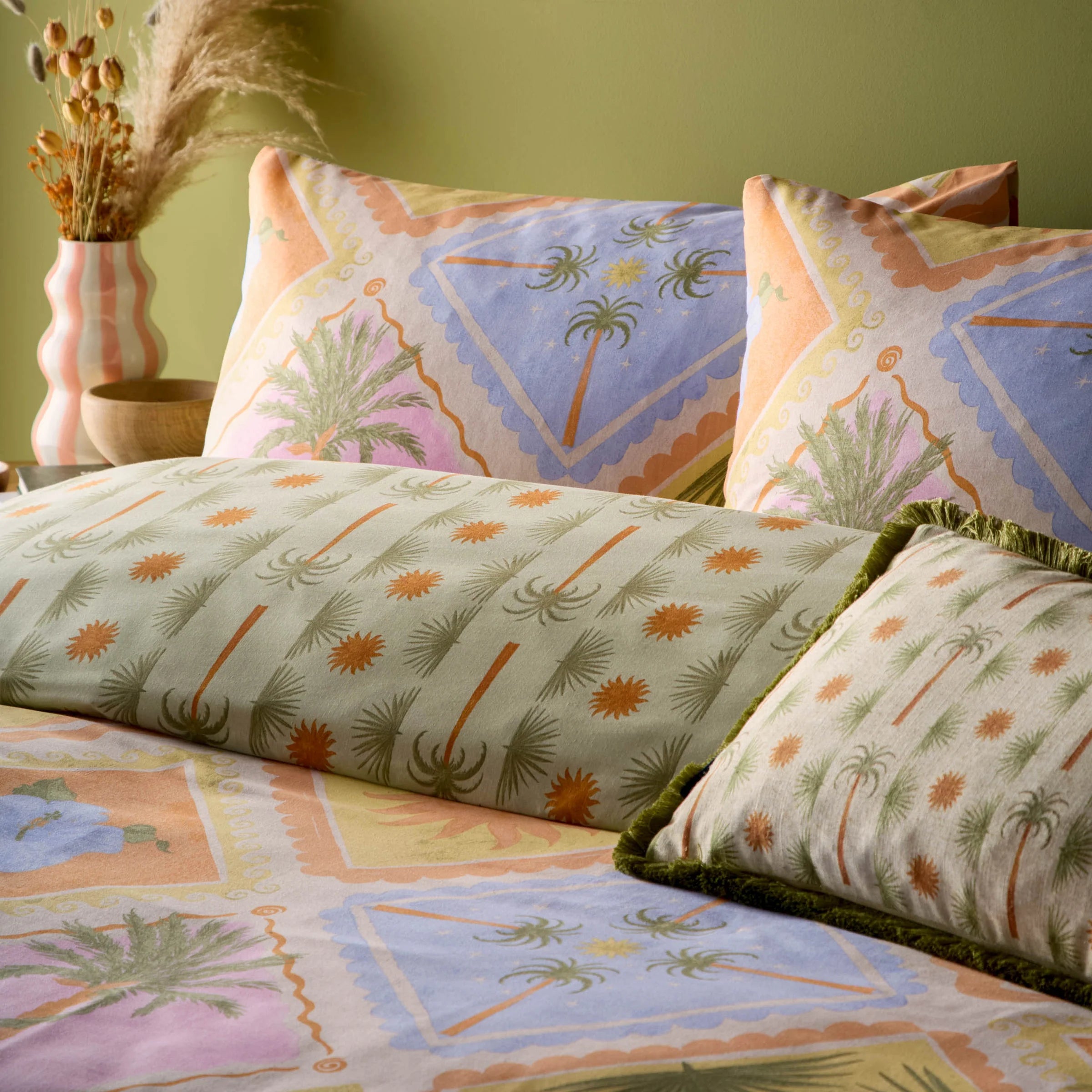 Furn Tropicala Printed Duvet Cover Set Multi Coloured